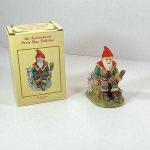 International Santa Claus Jultomtar Sweden Cat Figurine Christmas 1993